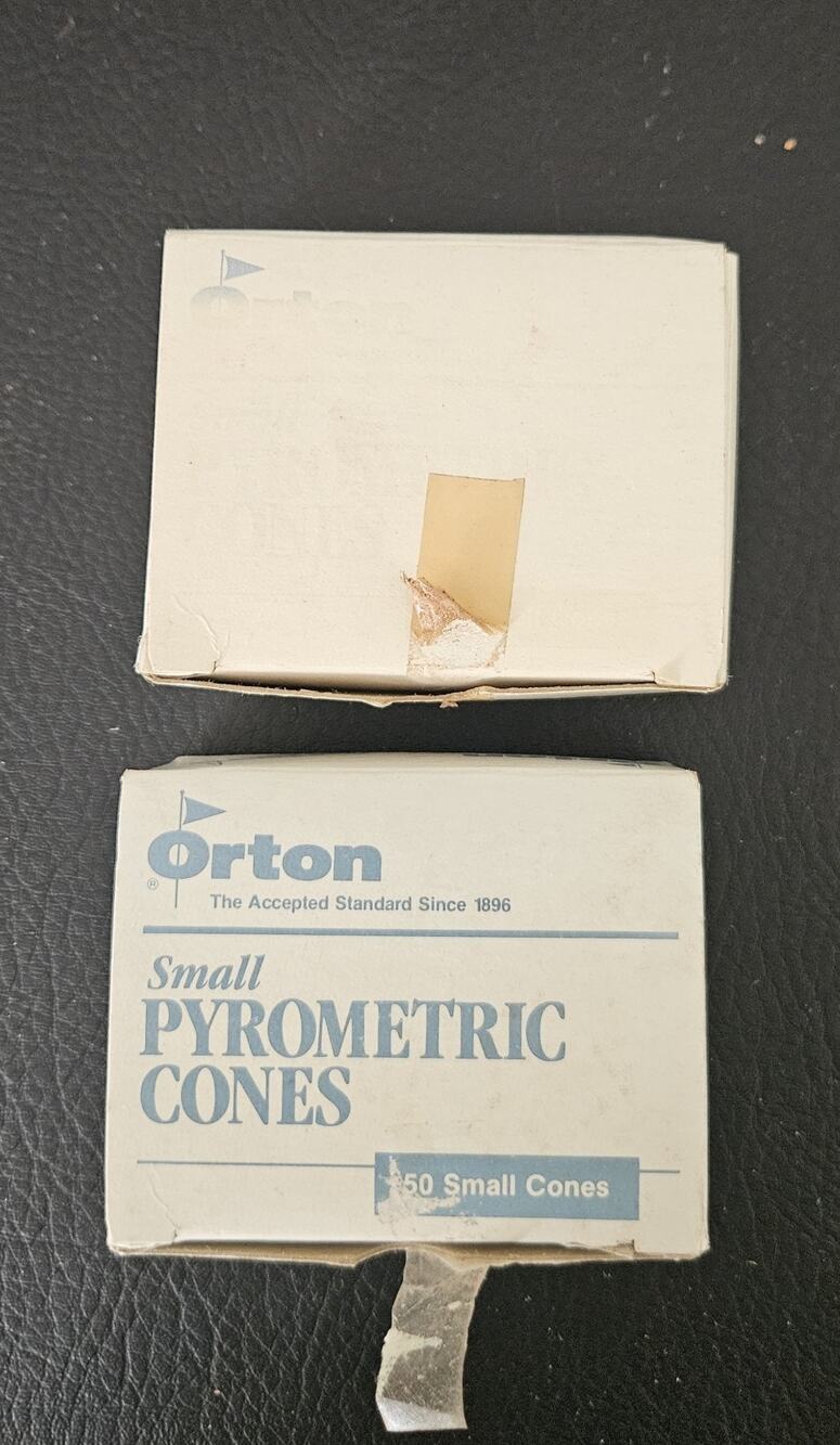 Orton Small Pyrometric Cones SRB 03, 05 Count 2 Boxes USA EZG2 NOS, READ